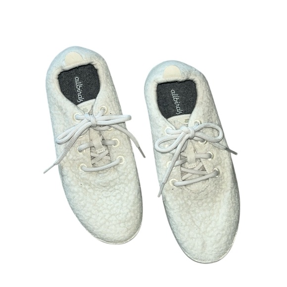 Allbirds Wool Runner Fluffs, Natural White, Size 9 - Picture 2 of 5